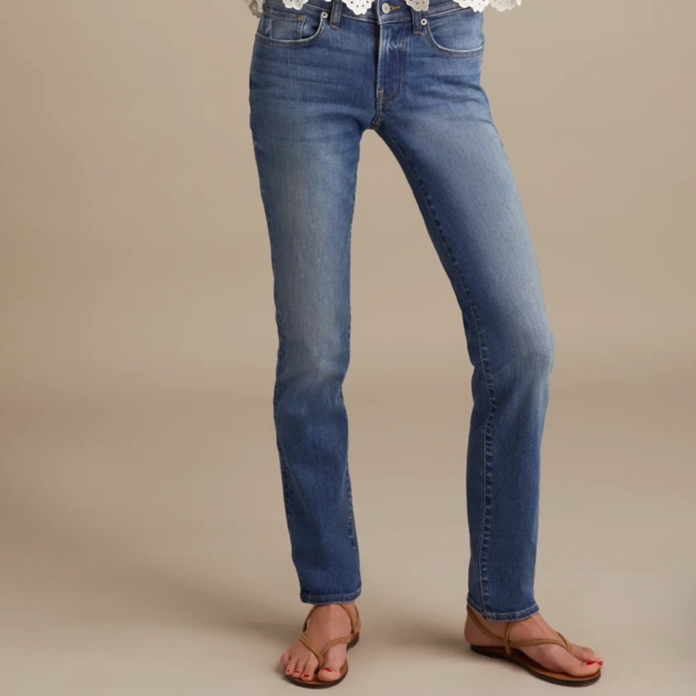 Lucky Brand Mid Rise Straight Denim Jeans
